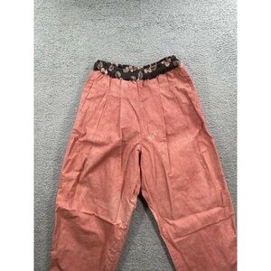 Free People Drs Collection Kyoto Red Drawstring Trousers